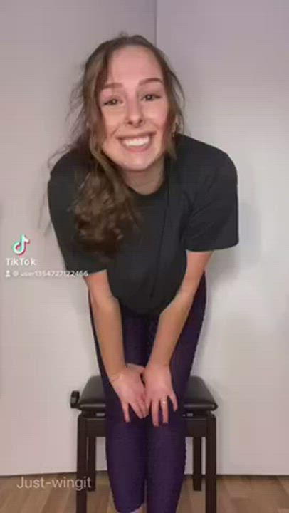 Amateur Busty TikTok Undressing gif