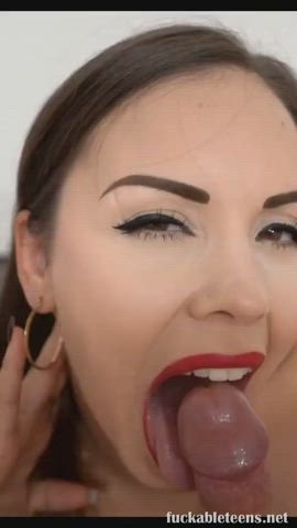 babe cum cum in mouth cumshot eye contact face fuck facial teen r/supercutebabesjizzed