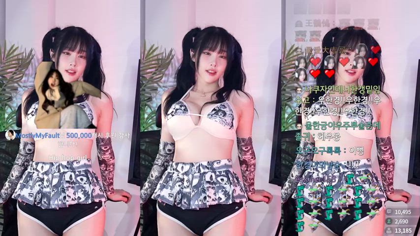 asian big tits dancing korean gif