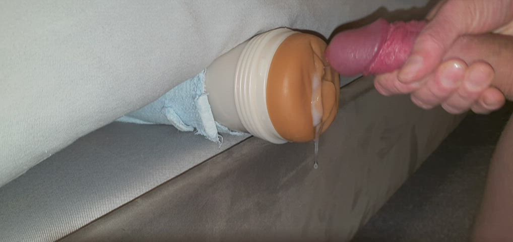 fleshlight cum covered fucking cum on pussy moaning big dick bwc deep penetration