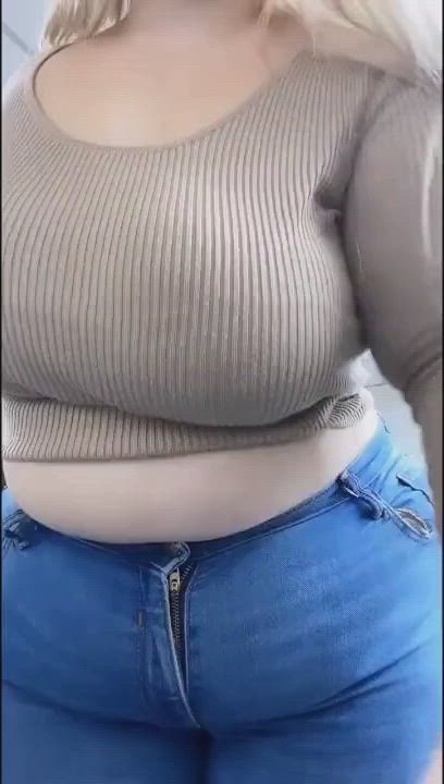 Ass BBW Booty Jeans Thick gif