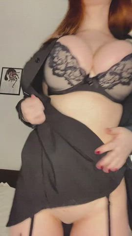 Do you want to play with my massive tits? Dm me on OF babe 😈the link is in the
