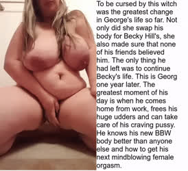 BBW Caption Masturbating Swapping gif