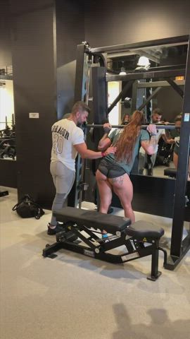 ass fitness muscular girl gif