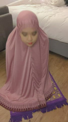 Boobs Crossdressing Hijab gif