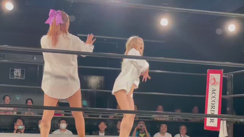 japanese sexy wrestling gif