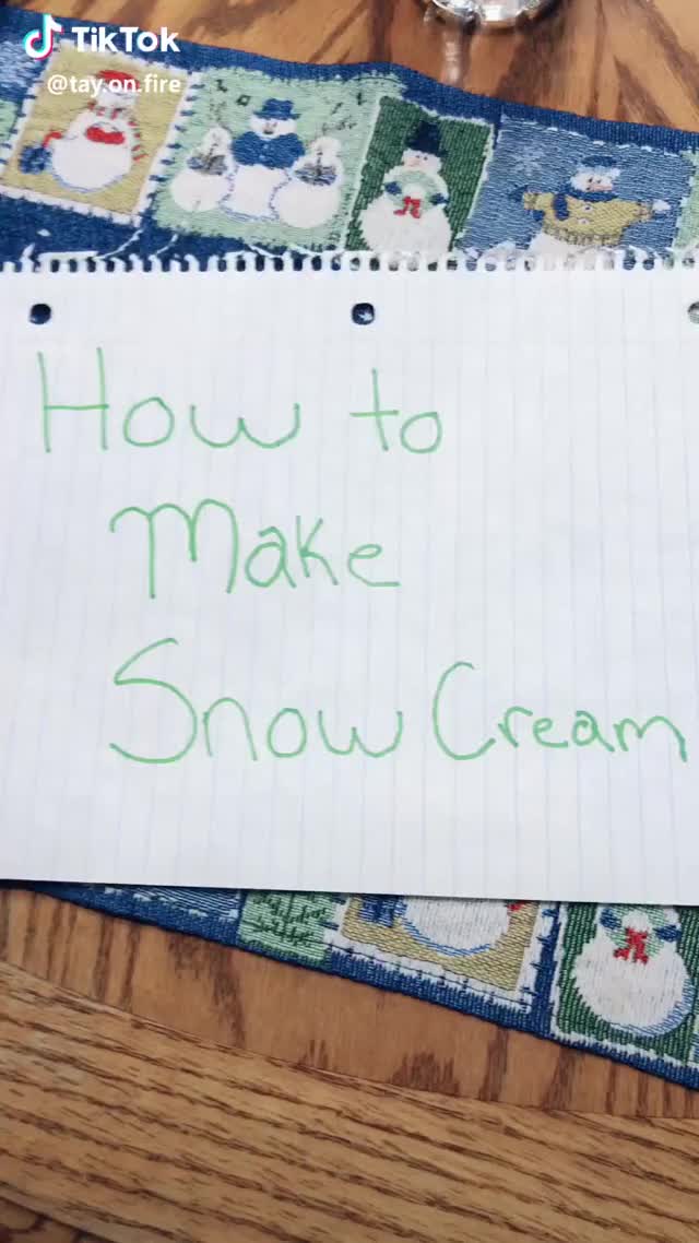  #snowcream #snow #icecream #challenge #good #yummy #tryit #howto #diy