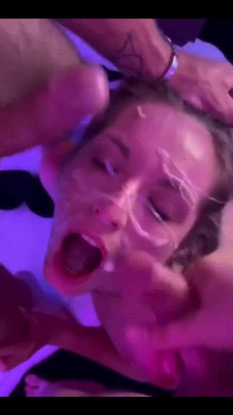 cum cum licking cumshot facial threesome cumslut facials gif