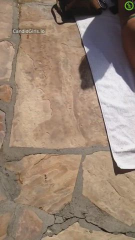 ass bikini candid gif