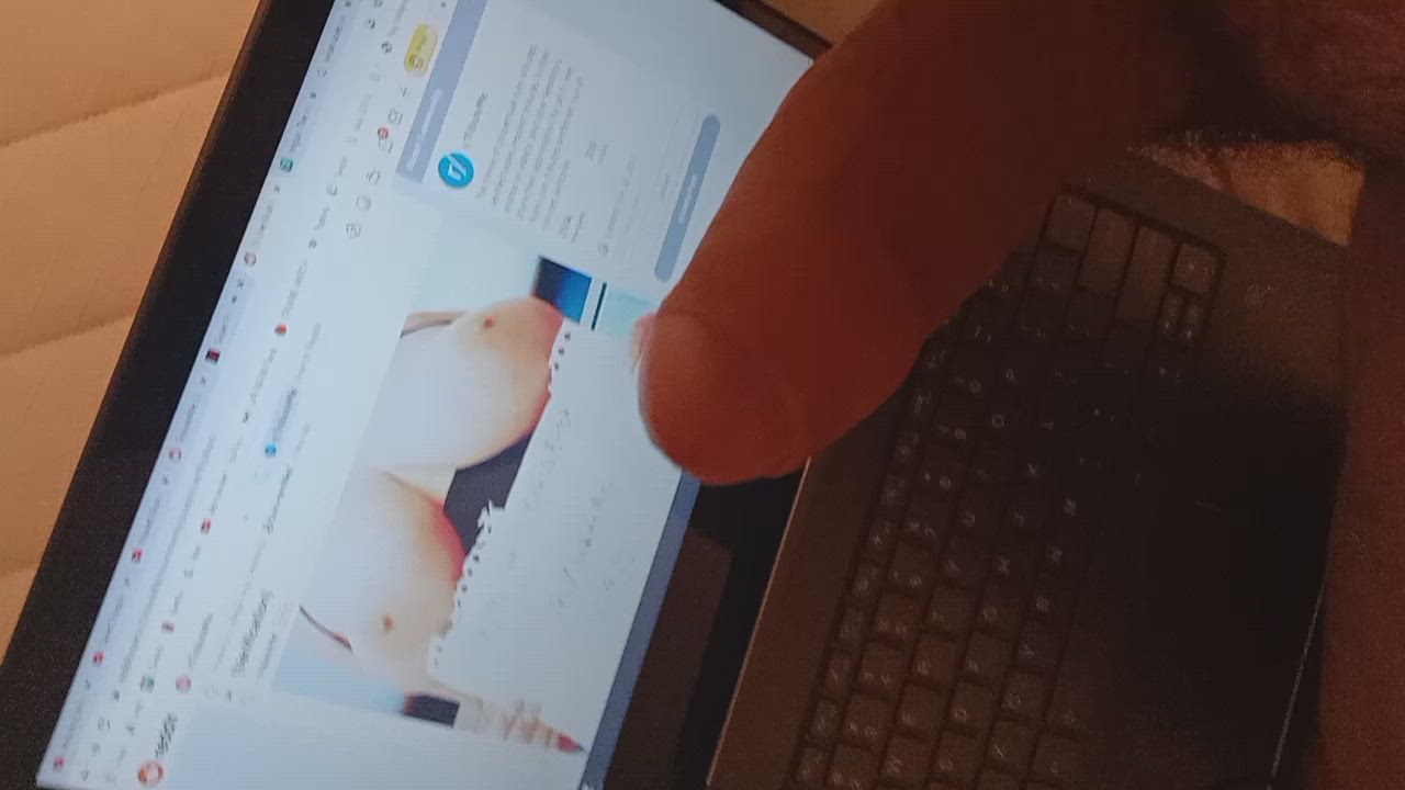 Big Tits Male Masturbation Masturbating gif