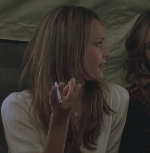 celebrity female jessica alba smoking gif