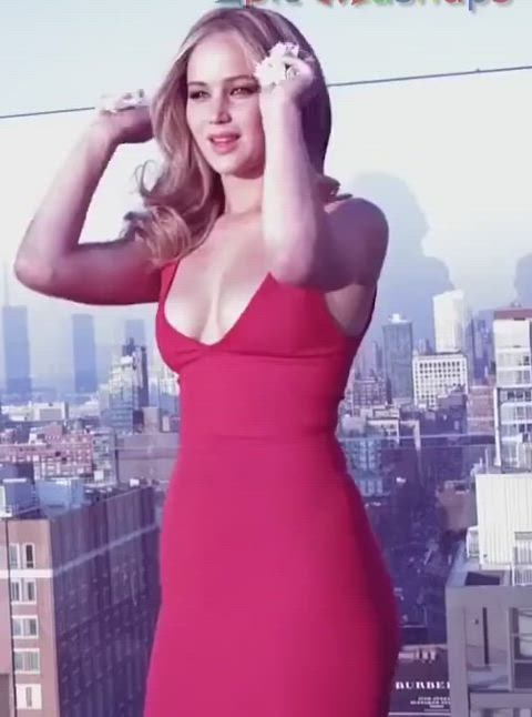 celebrity cleavage jennifer lawrence gif