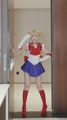 Asian Chinese Cosplay Cute Model gif