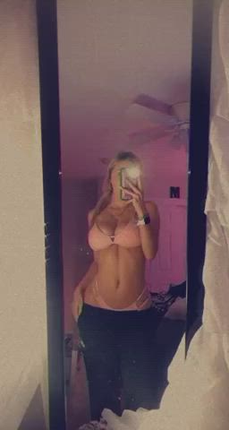 big tits blonde tiktok gif