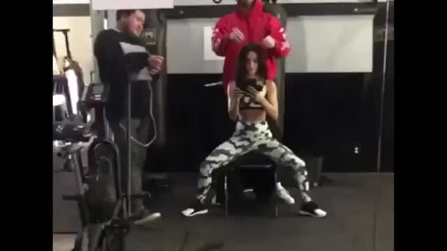 Vanessa Hudgens IG Gym Spread Legs