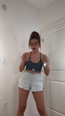 glasses latina skirt tiktok gif