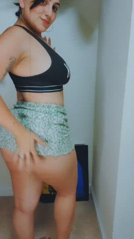 Ass Skirt Slapping gif