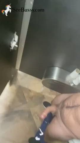 bathroom big dick cock cum cumshot gif