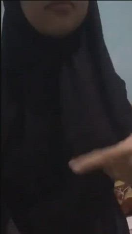 hijab malaysian small tits gif