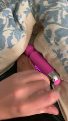 jerk off leather vibrator gif