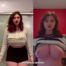 Amateur Big Tits Bouncing Tits Brunette German Homemade Huge Tits TikTok Tits Titty