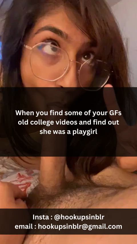 blowjob caption cheat cheating chudai cuckold desi girlfriend glasses indian gif