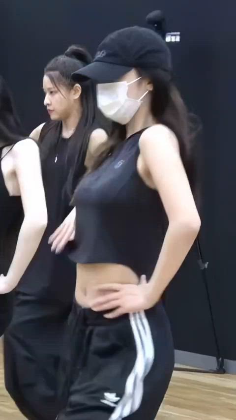 abs armpits asian dancing korean mask kpop gif