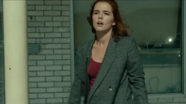 Zoey Deutch - Buffaloed (2020) - pokies in maroon tank top (short clip)