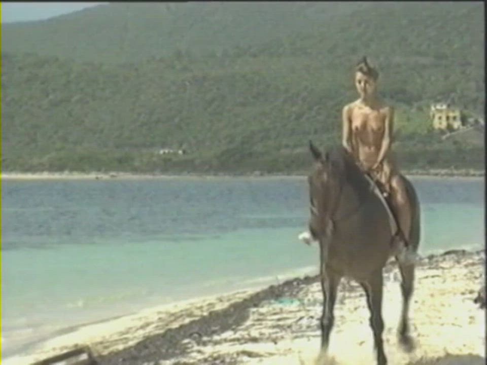 Horse riding on the beach at Club Orient (Parafotos - Treasured Island (UK1993))