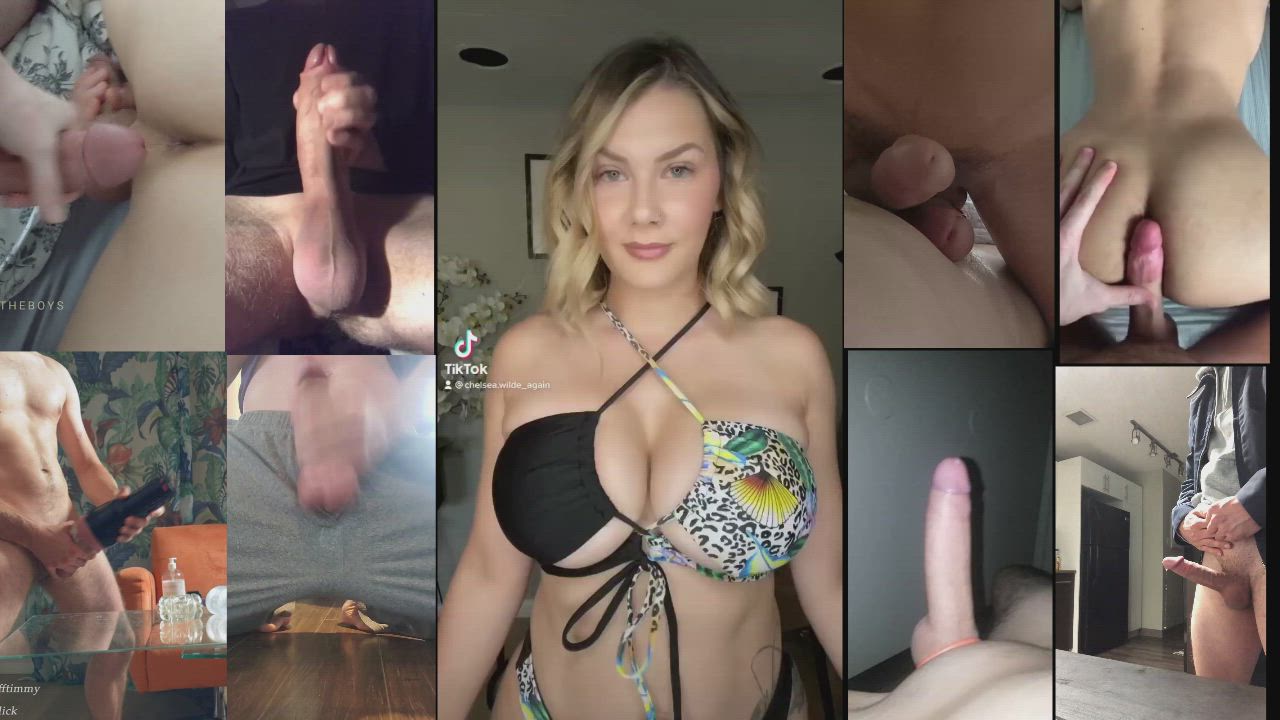 BabeCock Big Tits Bikini Blonde Cum Frotting TikTok gif