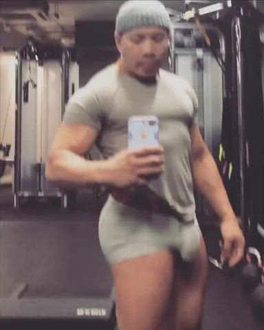 Asian Asian Cock Big Ass Big Dick Bubble Butt Gay Gym Sport Workout gif
