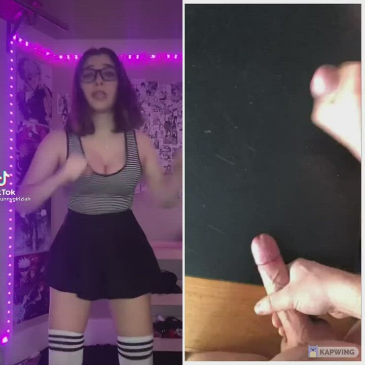 BabeCock Cumshot TikTok gif