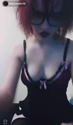 flashing nipslip tiktok gif