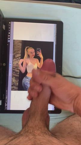 jerk off little dick tribute gif