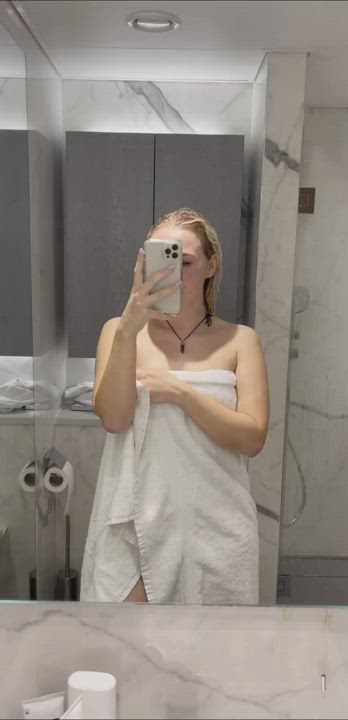 Selfie Shower Solo gif