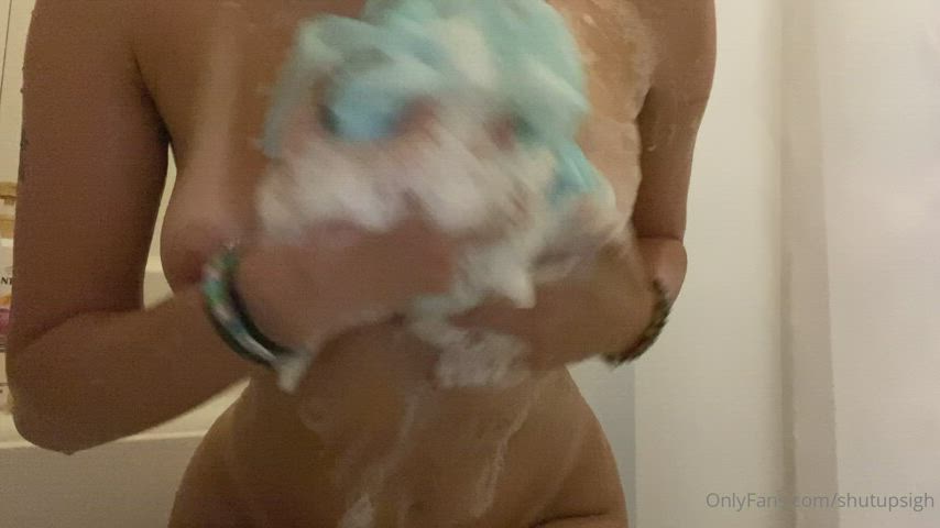 shower soapy wet gif