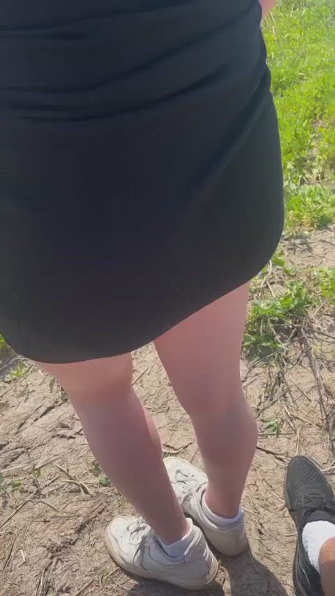 amateur ass caught cute dress homemade onlyfans public teen voyeur gif