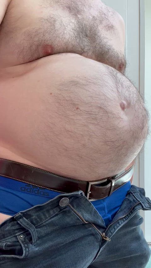 bear belly button big big dick chubby gay monster cock thick cock belly bwc edging