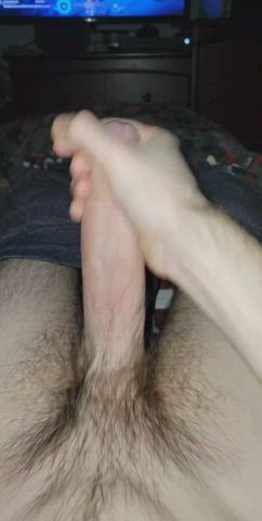 amateur big dick cock masturbating gif