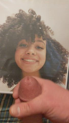 Cum tribute for mixed-race 18 yr old