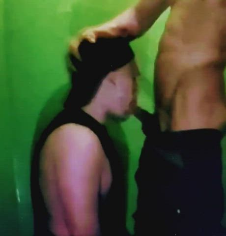 gay submissive sucking gif