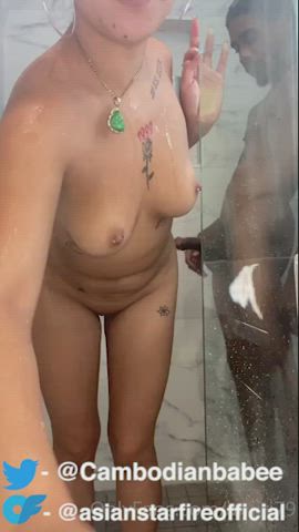 asian ass natural natural tits nympho shower gif