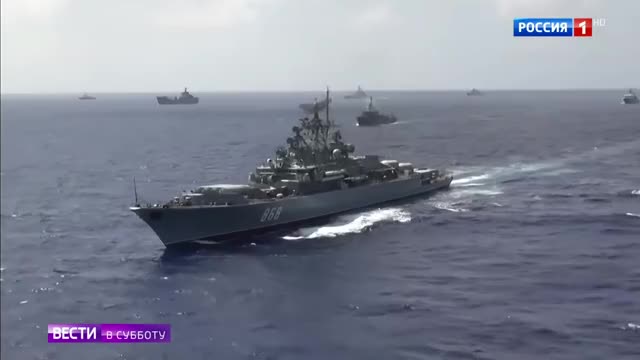 Russian Navy exercises in the Mediterranean Sea, September 2018