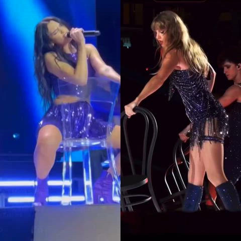 Who’s chair would you rather be Dua Lipa’s or Taylor Swift’s?