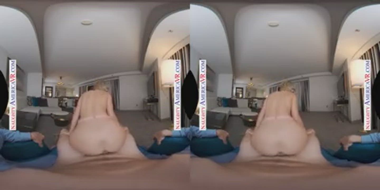 Blonde Doggystyle Teen VR gif