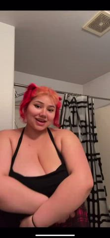 bbw big tits huge tits gif