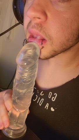 dildo ftm sucking gif