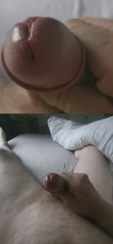 Amateur Cock Cum Handjob Solo gif