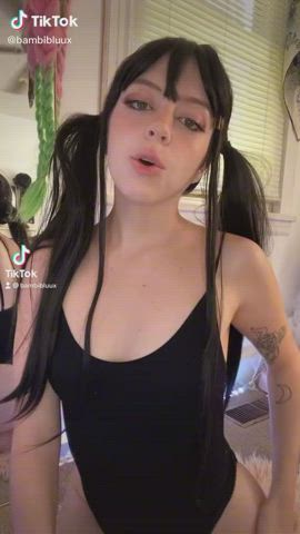 Dirty Talk Pigtails TikTok gif