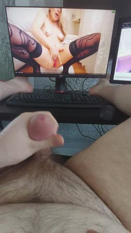 25M Masturbation of a virgin nerd boy.